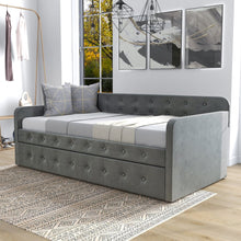 Harper Fabric Twin Daybed with Trundle