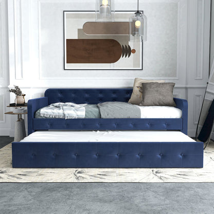 Harper Fabric Twin Daybed with Trundle