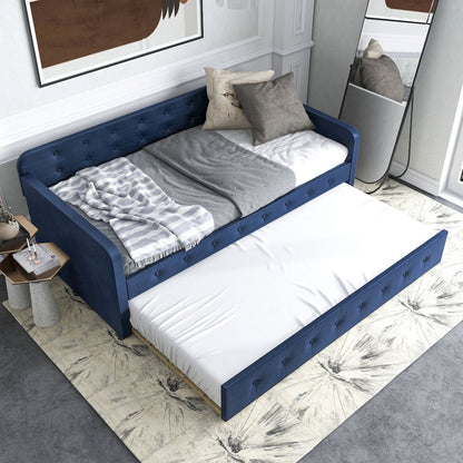 Harper Fabric Twin Daybed with Trundle