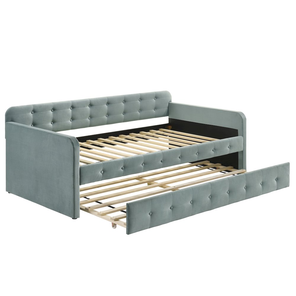 Harper Fabric Twin Daybed with Trundle