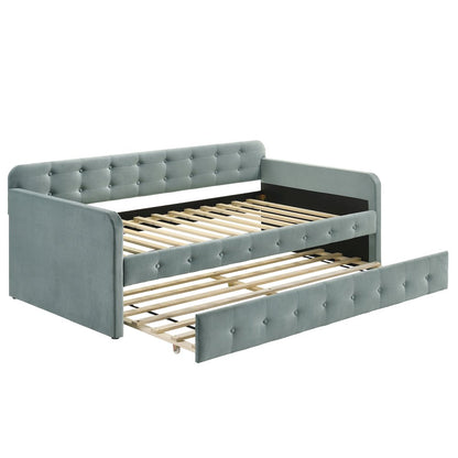 Harper Fabric Twin Daybed with Trundle