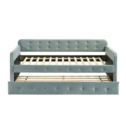 Harper Fabric Twin Daybed with Trundle