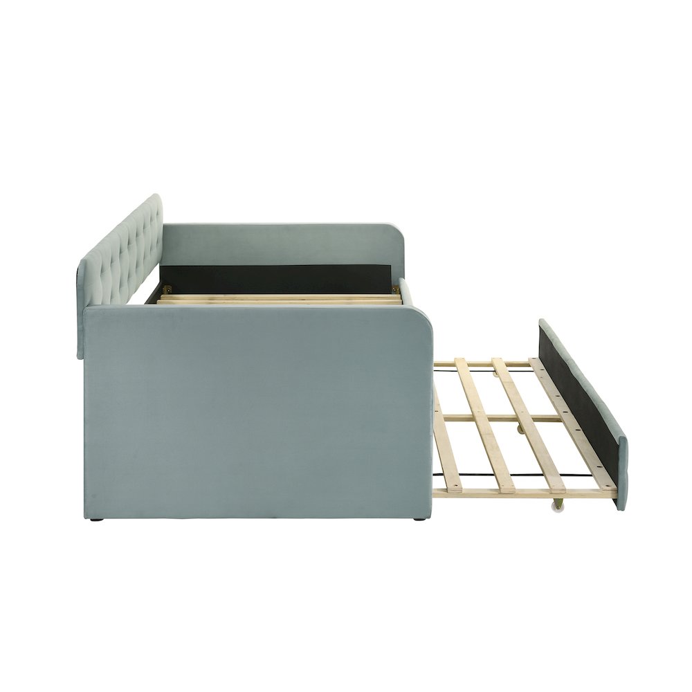 Harper Fabric Twin Daybed with Trundle