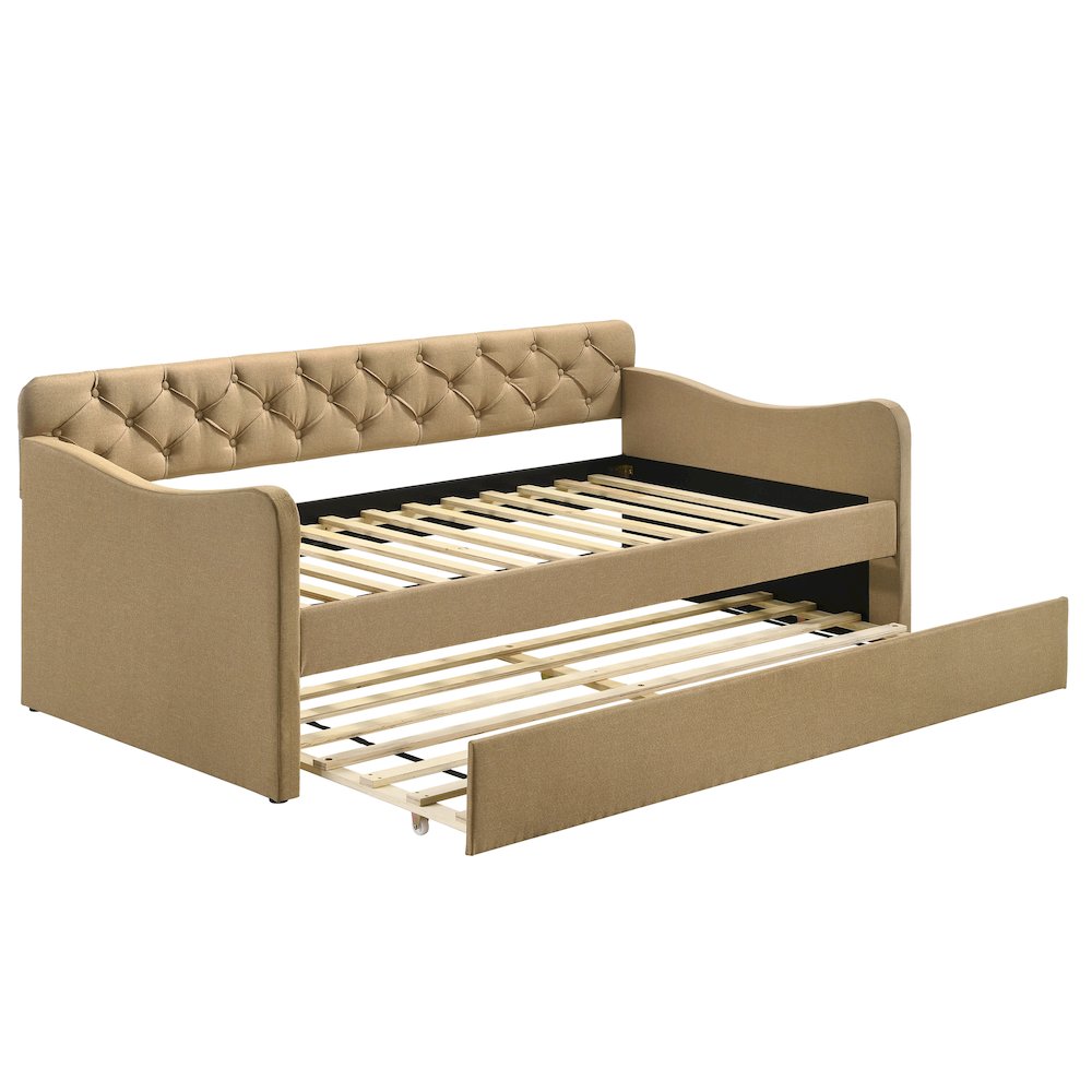 Knolt Fabric Twin Daybed with Trundle
