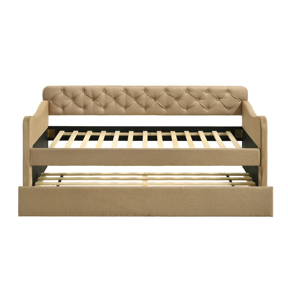 Knolt Fabric Twin Daybed with Trundle