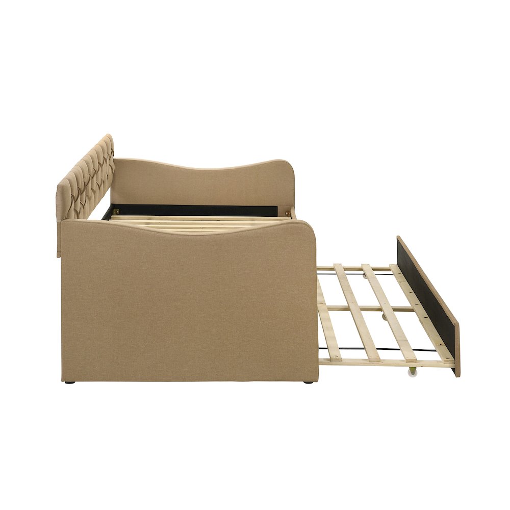 Knolt Fabric Twin Daybed with Trundle