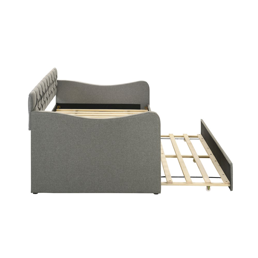 Knolt Fabric Twin Daybed With Trundle