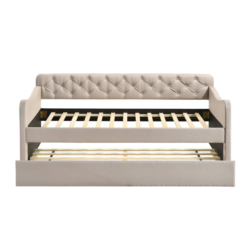Knolt Fabric Twin Daybed With Trundle
