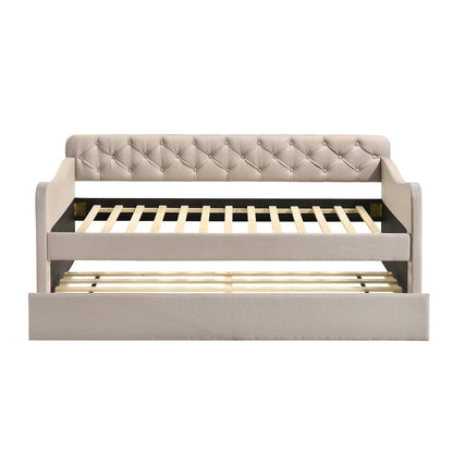 Knolt Fabric Twin Daybed With Trundle