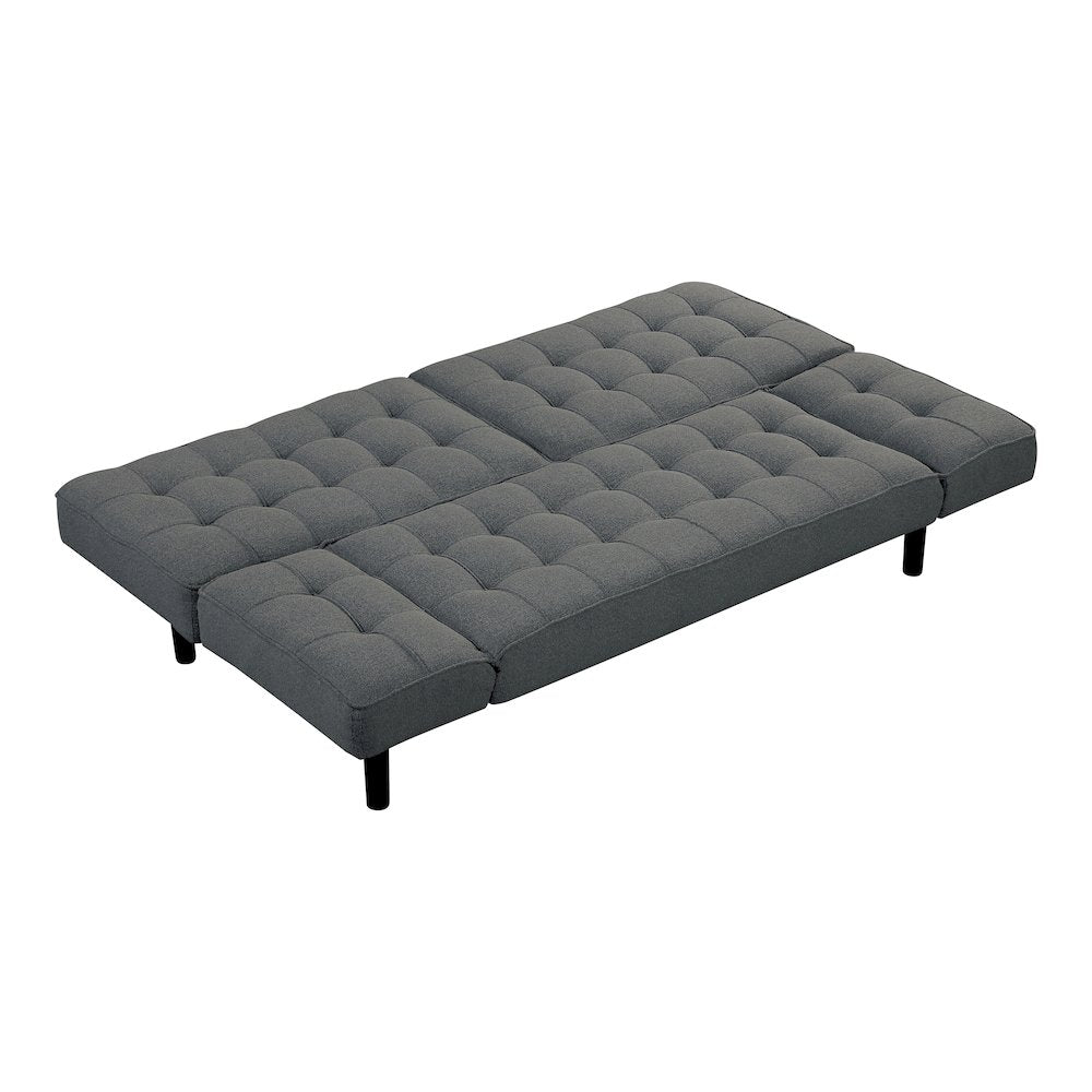 Sunith Wood Frame Fabric Futon Sofa Bed