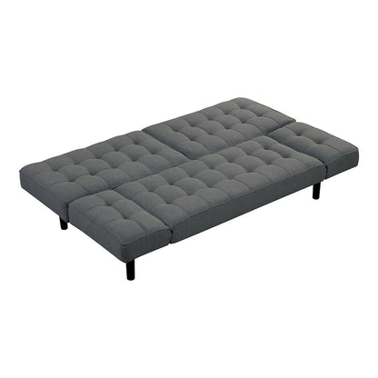 Sunith Wood Frame Fabric Futon Sofa Bed