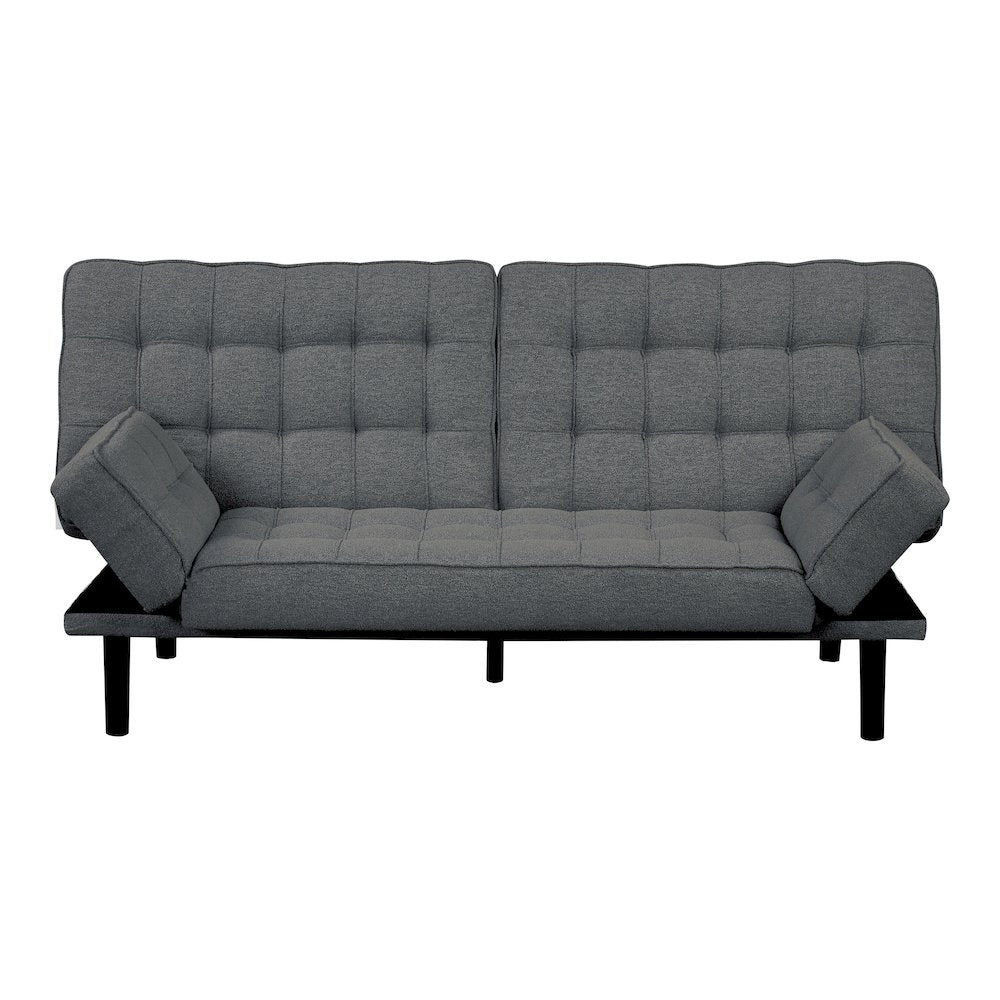 Sunith Wood Frame Fabric Futon Sofa Bed