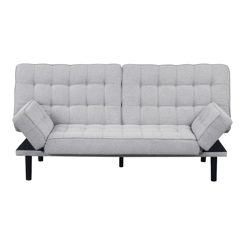 Sunith Wood Frame Fabric Futon Sofa Bed