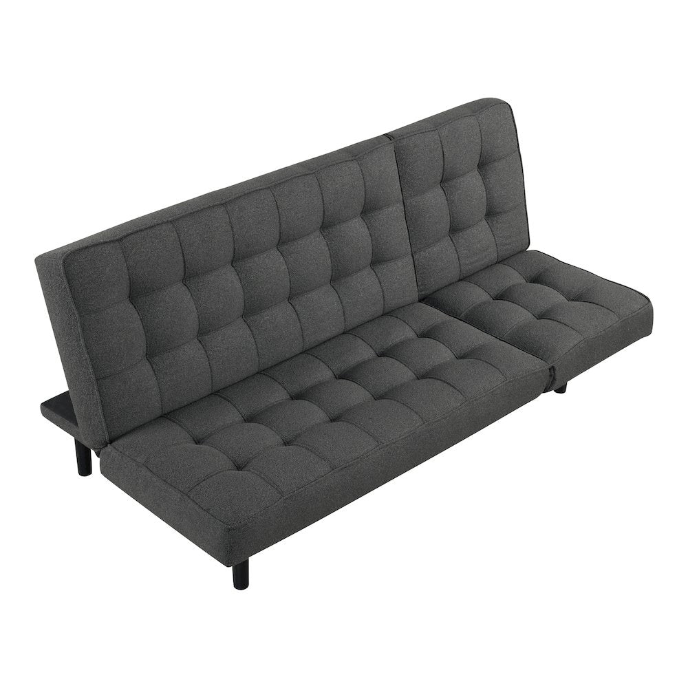 Willen Wood Frame Fabric Futon Sofa Bed