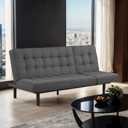 Willen Wood Frame Fabric Futon Sofa Bed