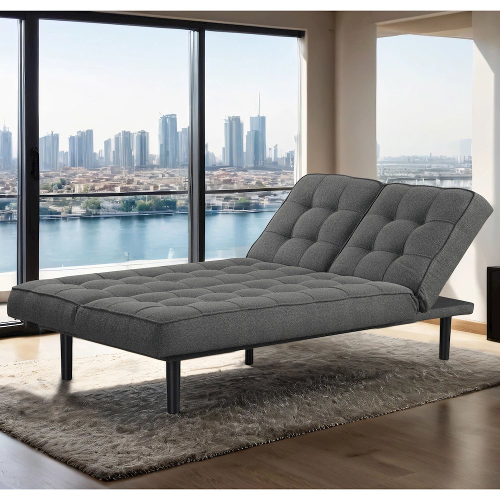 Willen Wood Frame Fabric Futon Sofa Bed