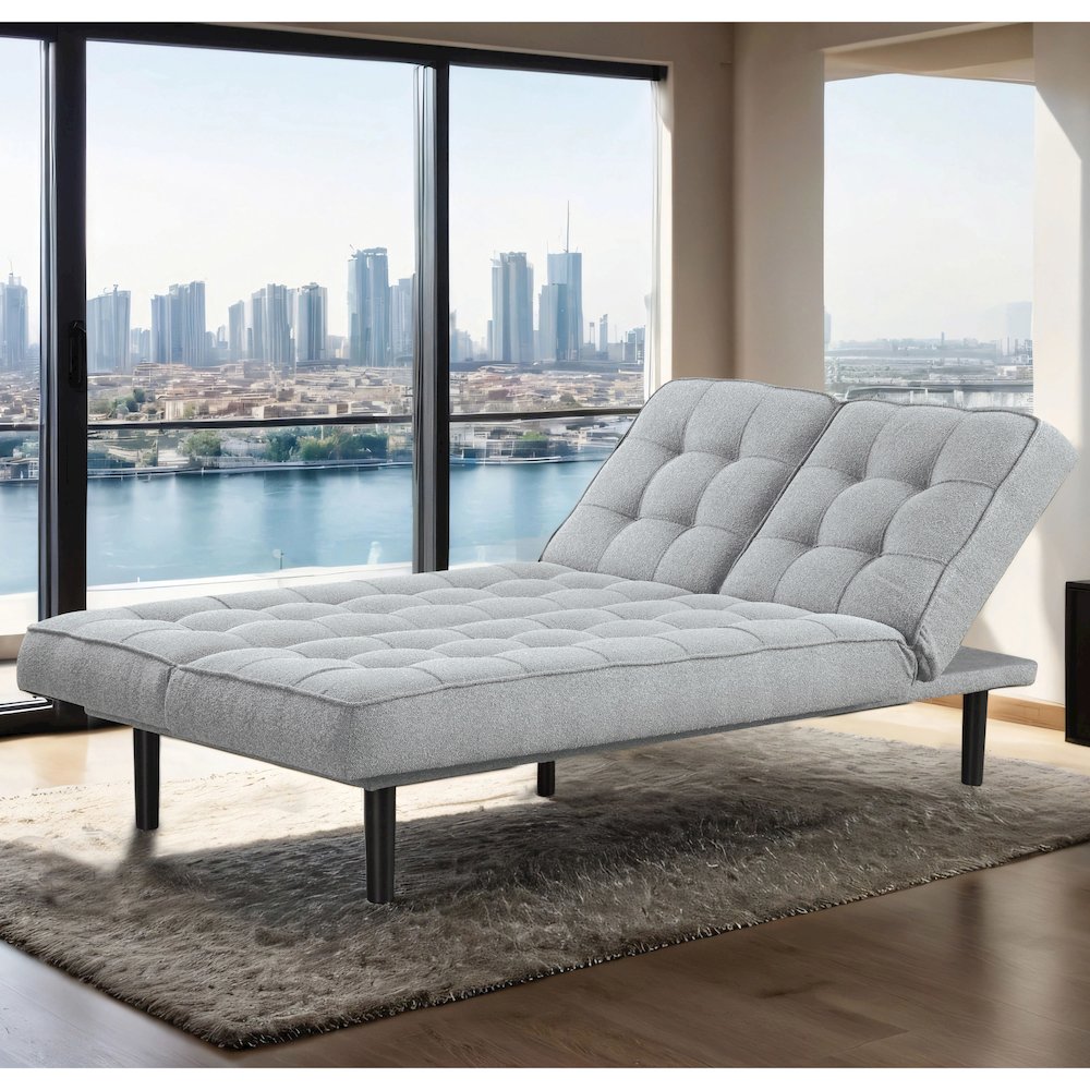 Willen Wood Frame Fabric Futon Sofa Bed