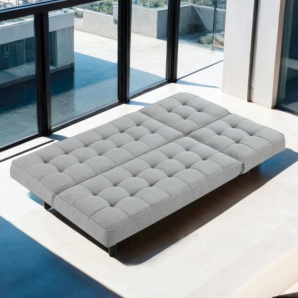 Willen Wood Frame Fabric Futon Sofa Bed