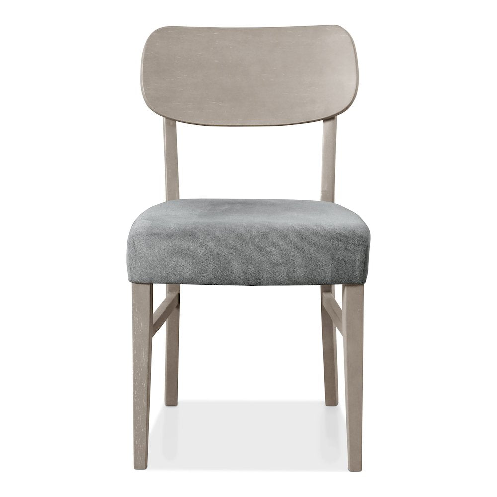 Vann Gray Fabric Padded Seat Side Chair (Set of 2)