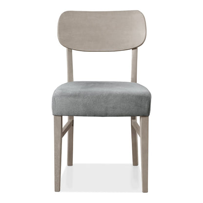 Vann Gray Fabric Padded Seat Side Chair (Set of 2)