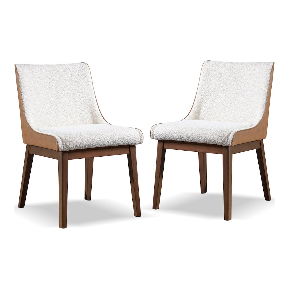 Lysander Walnut Solid Wood Dining Chairs (Set of 2)