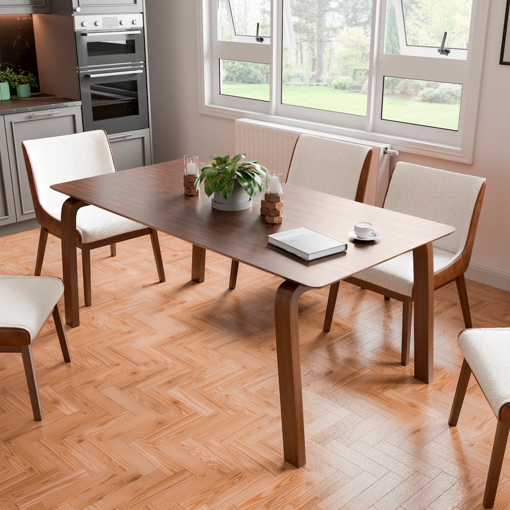 Senoil Walnut Solid Wood Dining Table