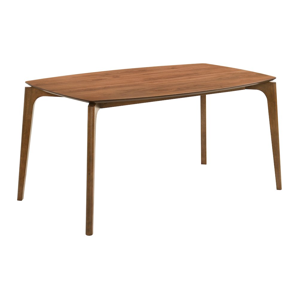 Sheil 5-Piece Walnut Wood Dining Table Set
