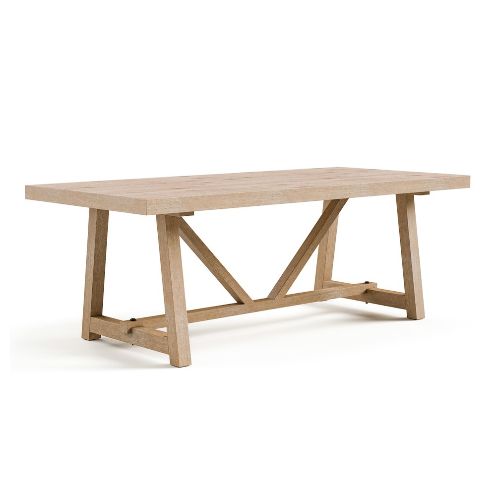 Oldbury 5-Piece Solid Wood Dining Table Set in Natural Oak