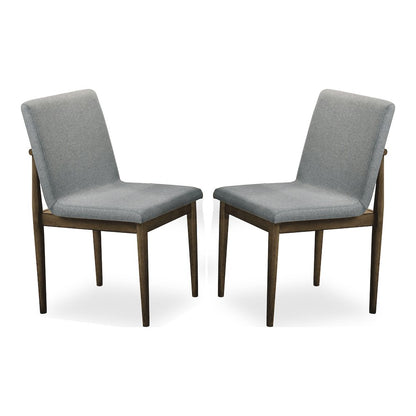 Alto Natural/Light Gray Solid Wood Dining Chairs (Set of 2)