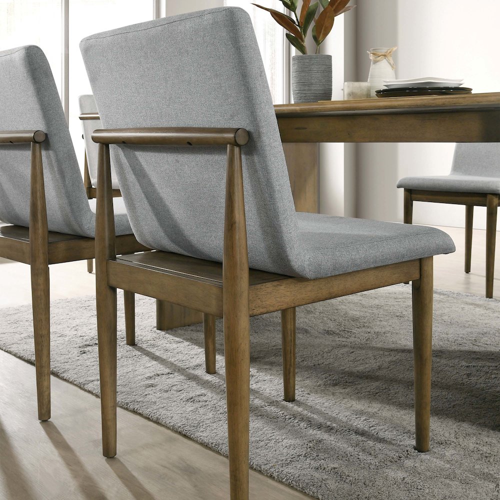 Alto Natural/Light Gray Solid Wood Dining Chairs (Set of 2)