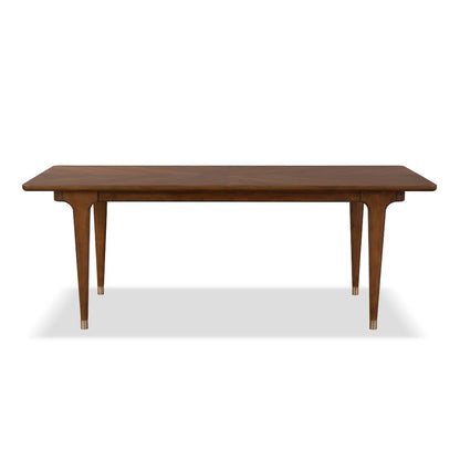 Forma Mid Century Walnut Solid Wood Dining Table