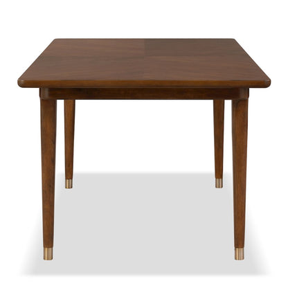 Forma Mid Century Walnut Solid Wood Dining Table