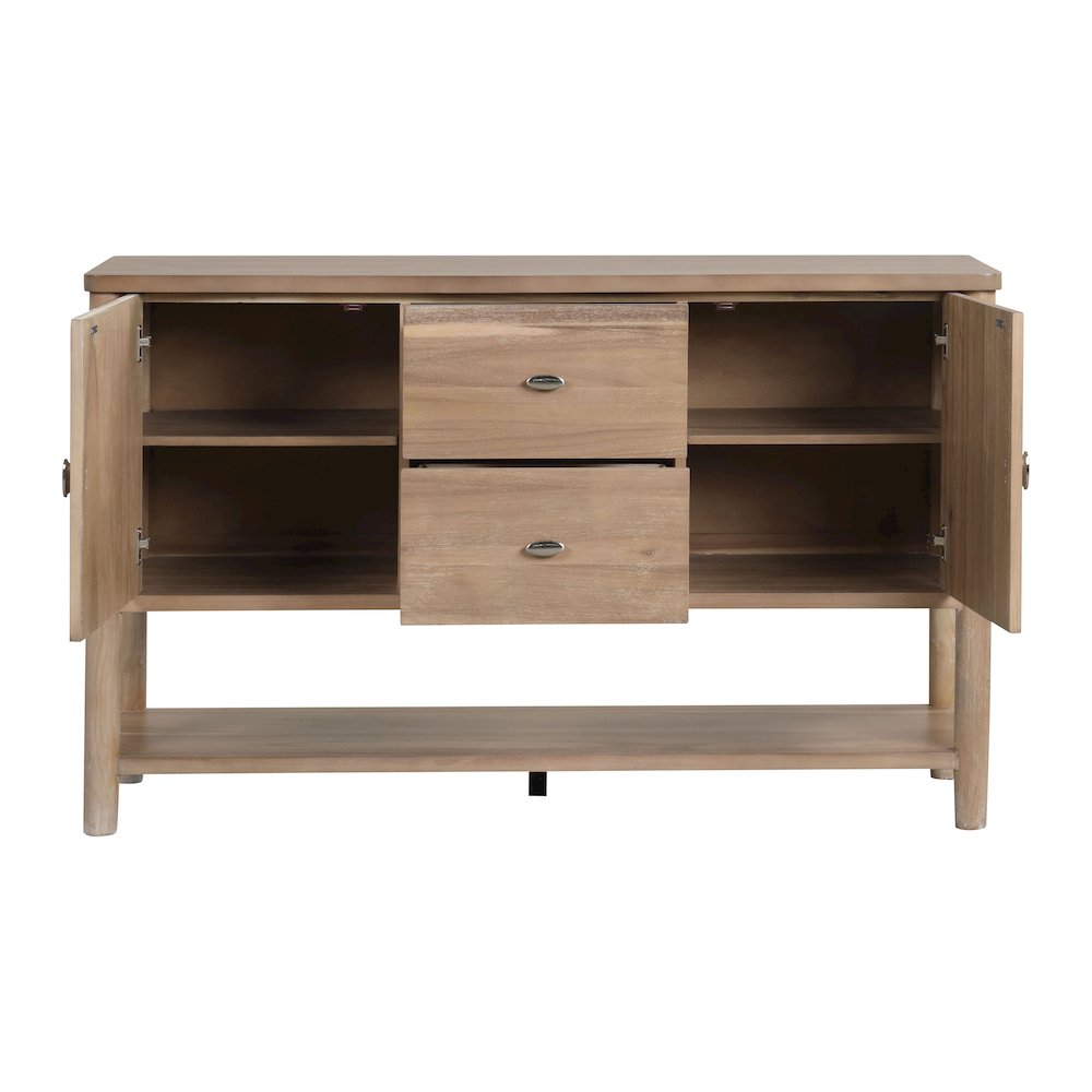 Parpel Transitional Natural 59-inch Wood Server