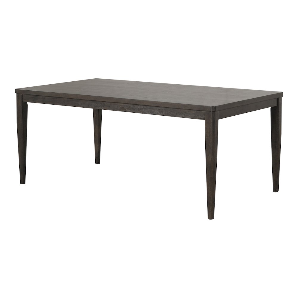 Brands 7-Piece Dark Walnut Solid Wood Dining Table Set