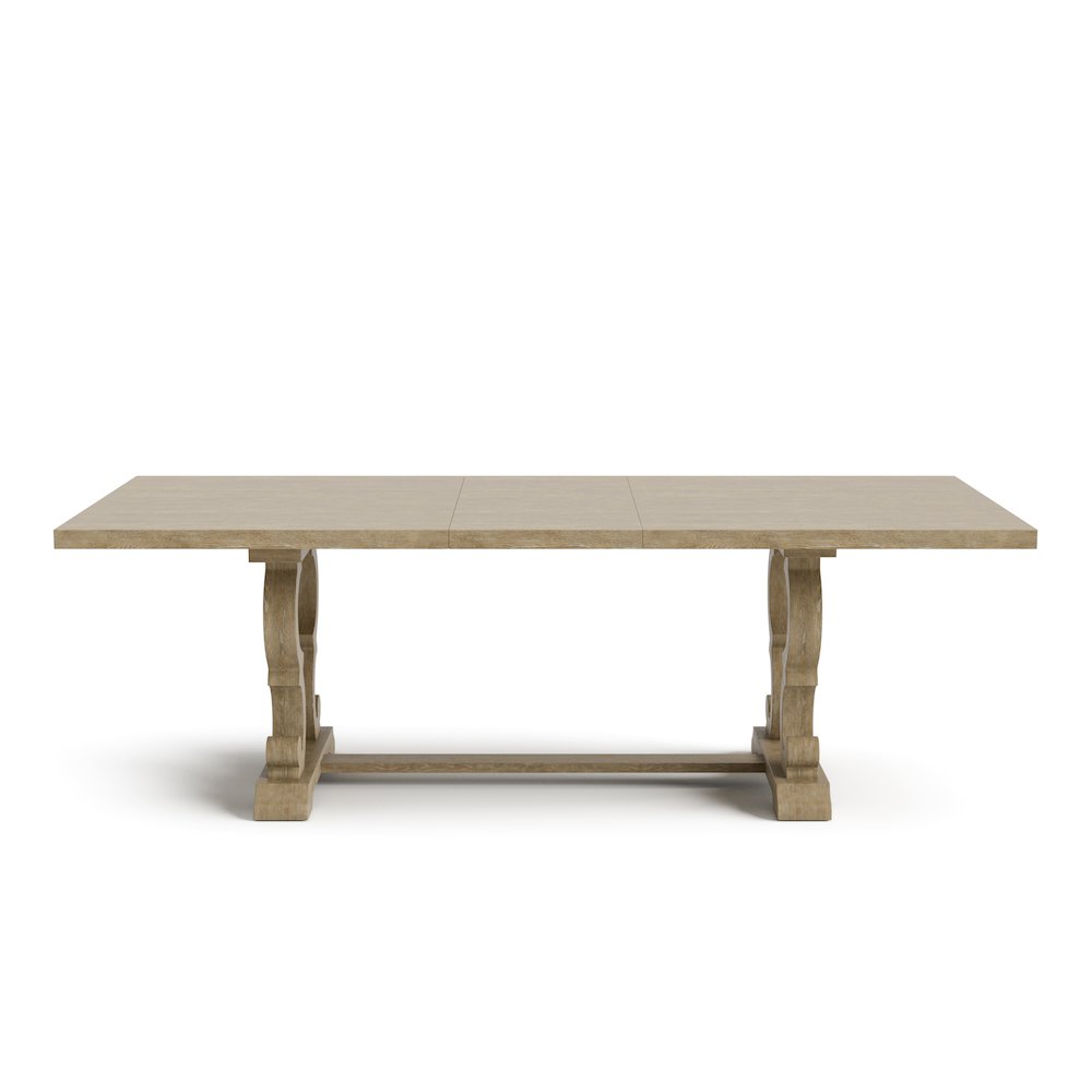 Aggate Solid Wood Dining Table in Rustic Natural Tone