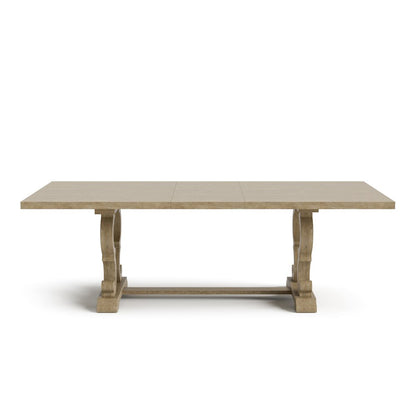 Aggate Solid Wood Dining Table in Rustic Natural Tone