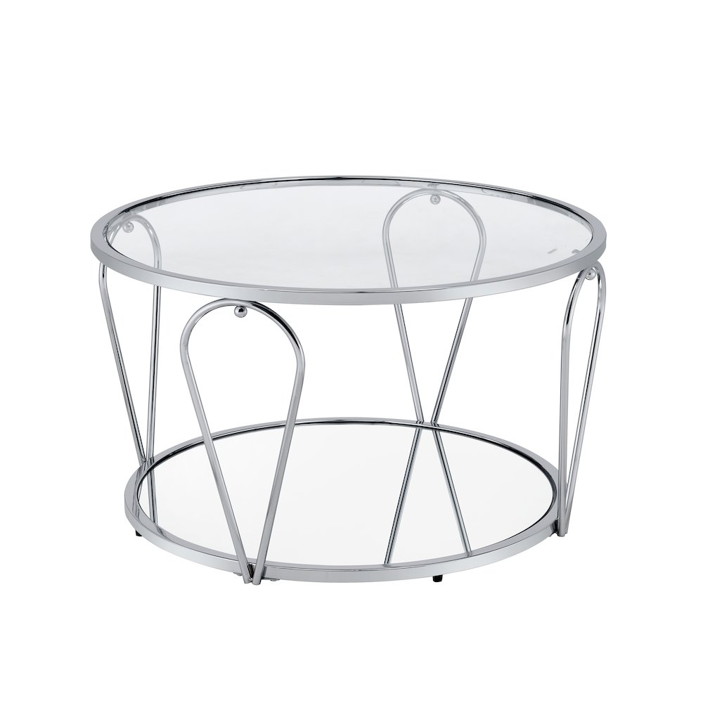 Miffa Contemporary Metal 1-Shelf Coffee Table