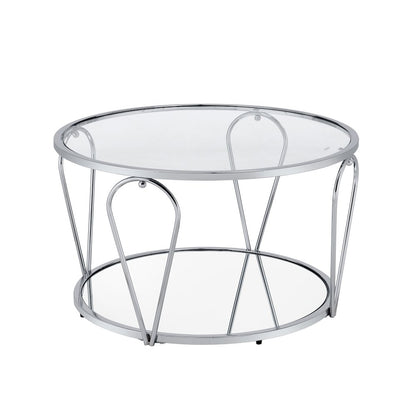 Miffa Contemporary Metal 1-Shelf Coffee Table