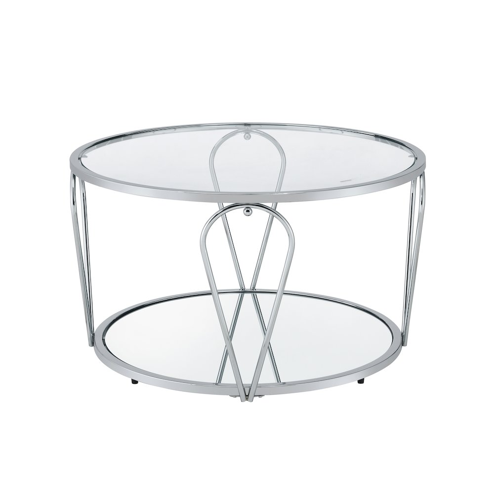 Miffa Contemporary Metal 1-Shelf Coffee Table
