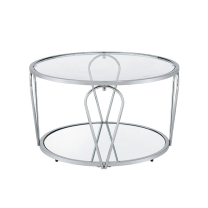 Miffa Contemporary Metal 1-Shelf Coffee Table