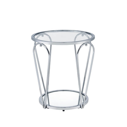 Miffa Contemporary Metal 1-Shelf End Table
