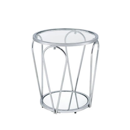 Miffa Contemporary Metal 1-Shelf End Table