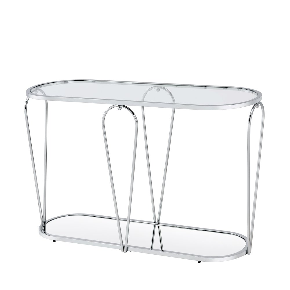 Miffa Contemporary Metal 1-Shelf Console Table