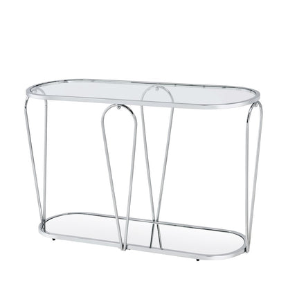 Miffa Contemporary Metal 1-Shelf Console Table