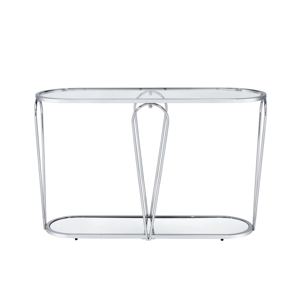Miffa Contemporary Metal 1-Shelf Console Table