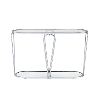 Miffa Contemporary Metal 1-Shelf Console Table