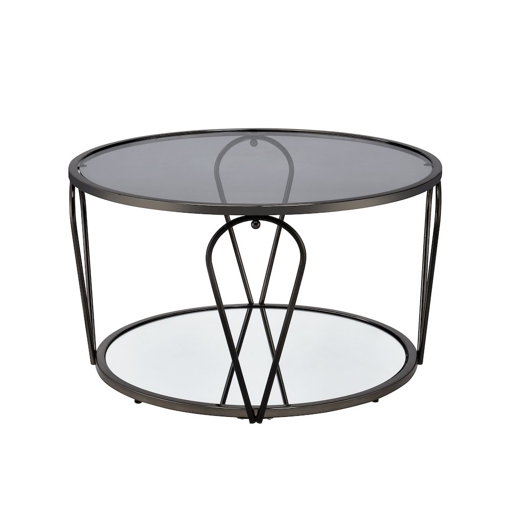 Miffa Contemporary Metal 1-Shelf Coffee Table