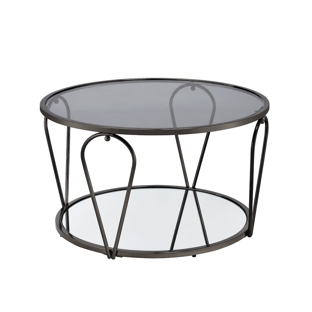 Miffa Contemporary Metal 1-Shelf Coffee Table