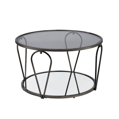 Miffa Contemporary Metal 1-Shelf Coffee Table