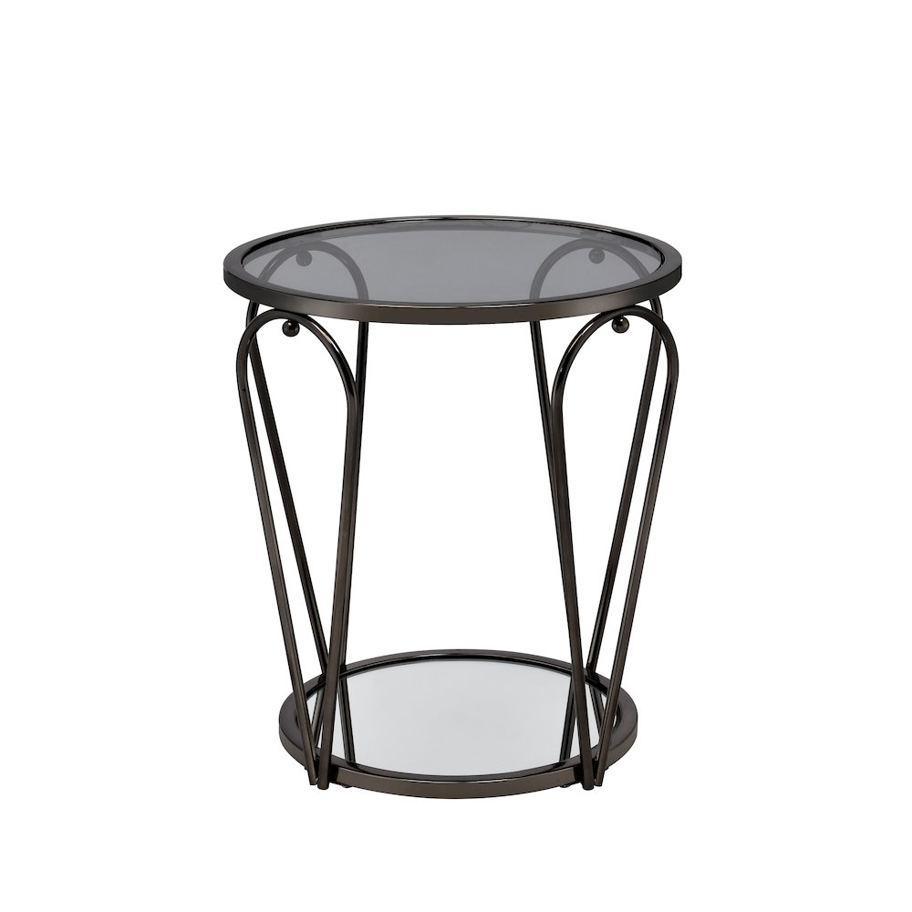 Miffa Contemporary Metal 1-Shelf End Table